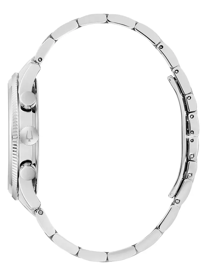 Мужские хронографические часы со стальным браслетом 42 мм Bulova — изображение 2 из 3