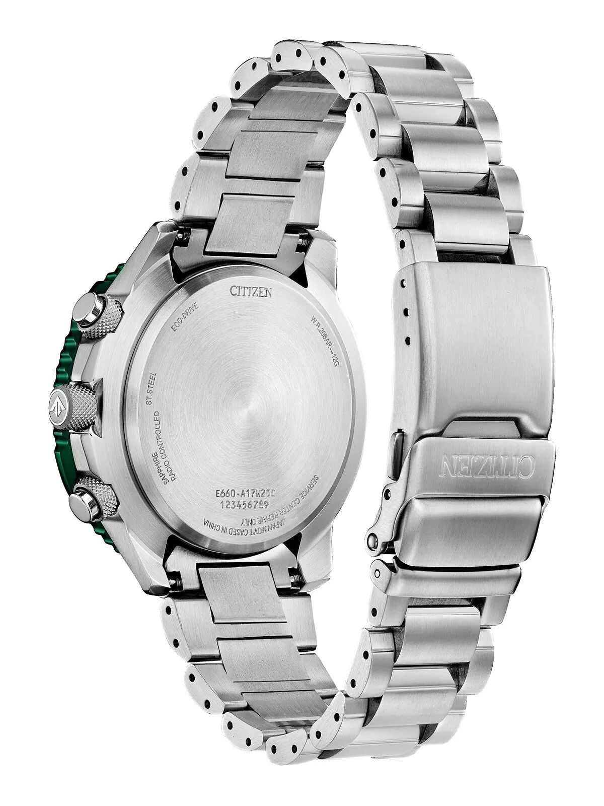 Eco-Drive Мужские часы-хронограф Promaster Sky с браслетом из нержавеющей стали, 46 мм Citizen — изображение 3 из 3