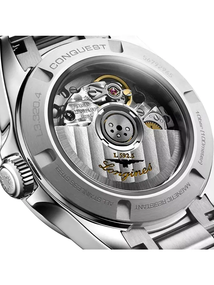 Женские наручные часы Swiss Automatic Conquest Diamond (1/20 ct. t.w.) из нержавеющей стали, 30 мм — изображение 5 из 6
