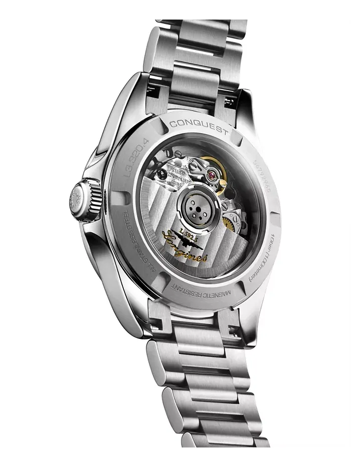 Женские наручные часы Swiss Automatic Conquest Diamond (1/20 ct. t.w.) из нержавеющей стали, 30 мм — изображение 6 из 6