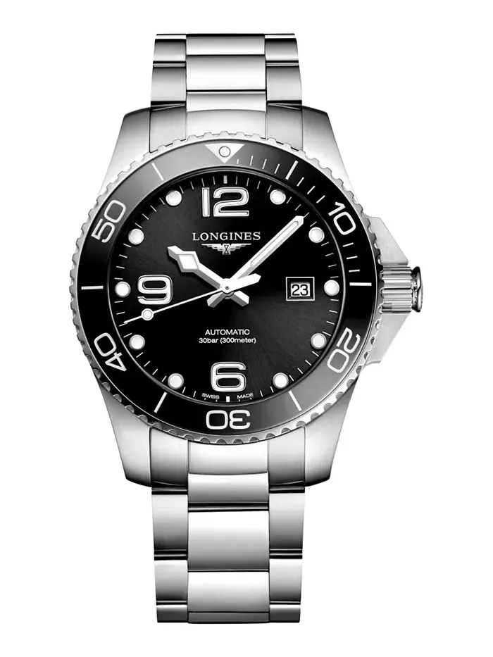 Мужские автоматические часы Swiss HydroConquest на стальном браслете, 43 мм Longines — изображение 1 из 2