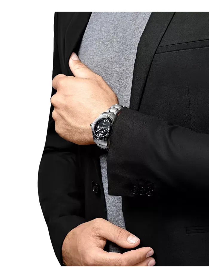 Мужские автоматические часы Swiss HydroConquest на стальном браслете, 43 мм Longines — изображение 2 из 2