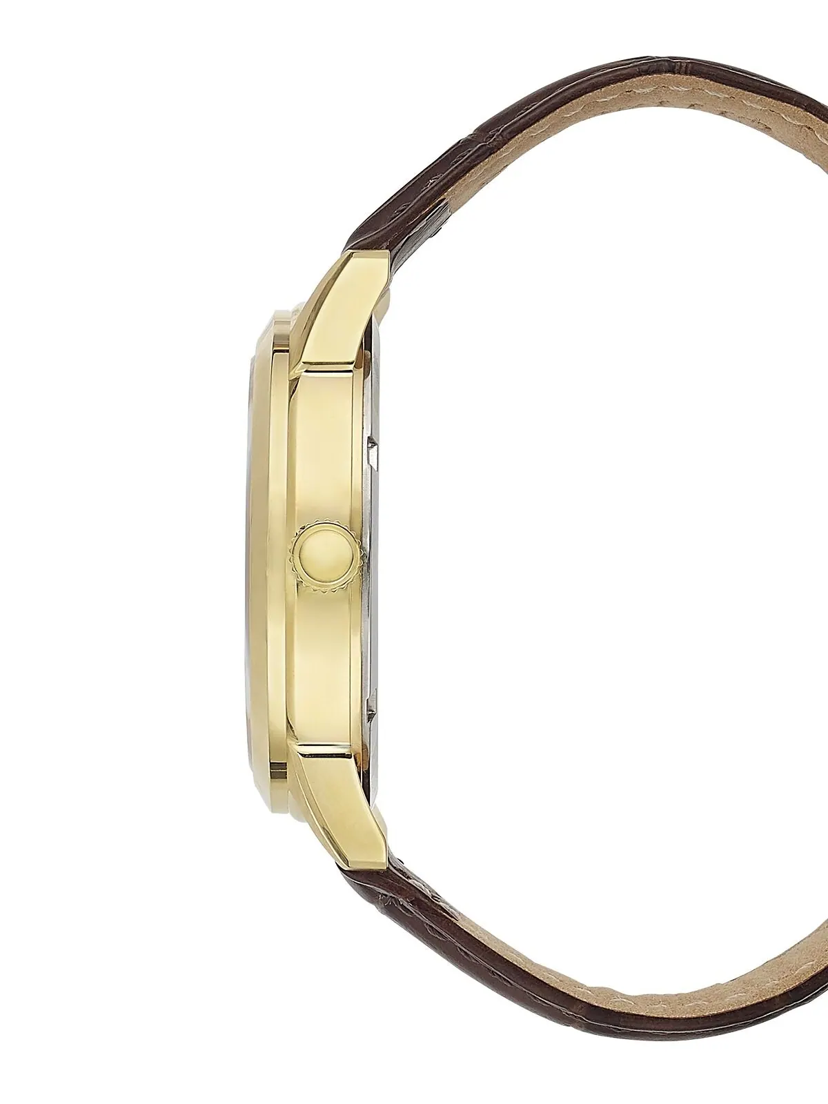 Мужские часы Eco-Drive Corso с коричневым кожаным ремешком, 40 мм Citizen — изображение 6 из 6, оттенок золото