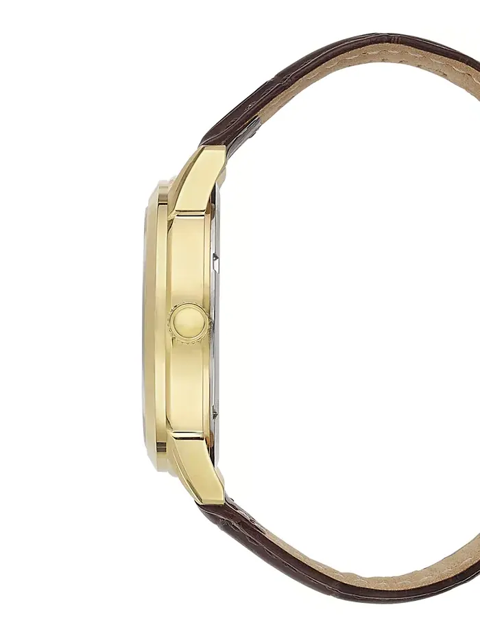 Мужские часы Eco-Drive Corso с коричневым кожаным ремешком, 40 мм Citizen — изображение 6 из 6