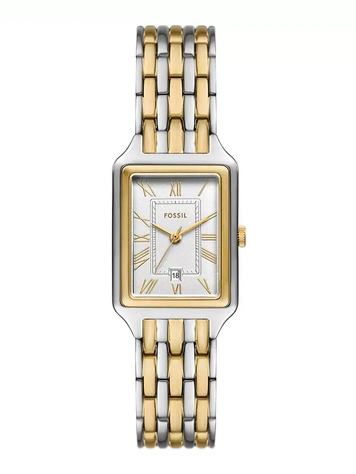 Женские часы Quartz из двухцветной нержавеющей стали, 23 мм Fossil — изображение 1 из 5