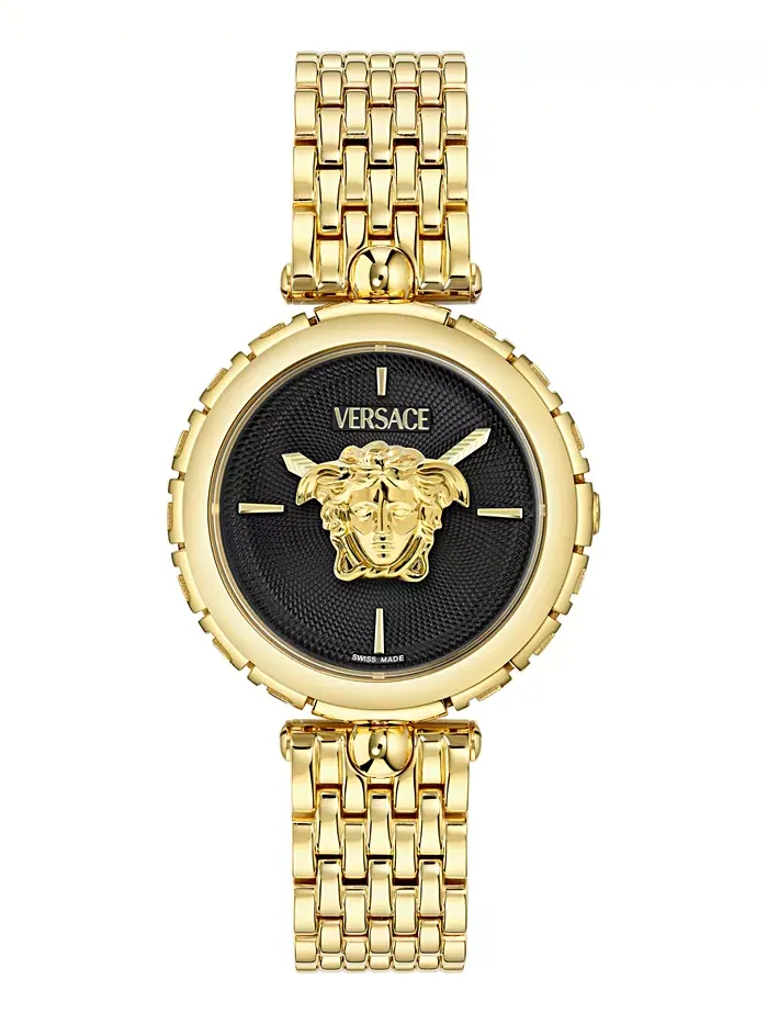 Женские наручные часы Swiss Medusa Heritage с позолоченным браслетом, 38 мм Versace — изображение 1 из 5