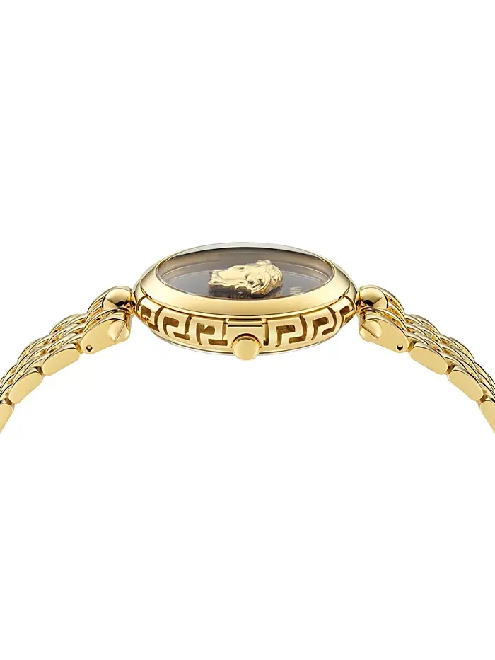 Женские наручные часы Swiss Medusa Heritage с позолоченным браслетом, 38 мм Versace — изображение 4 из 5
