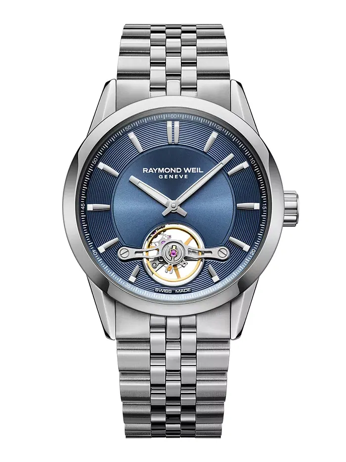 Мужские автоматические часы Swiss Freelancer на стальном браслете, 43 мм Raymond Weil — изображение 1 из 3