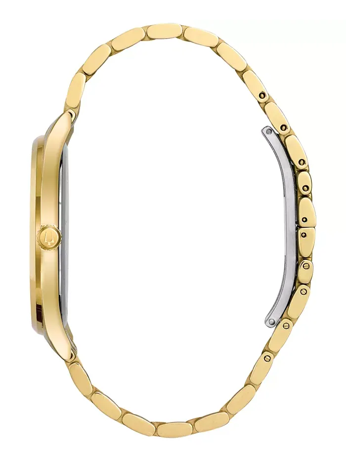 Мужские наручные часы 40 мм Dress Diamond Accent с золотистым браслетом из нержавеющей стали — изображение 2 из 4