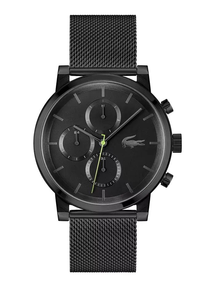 Мужские часы Replay Ionic Plated Black с браслетом из нержавеющей стали и сетчатым ремешком, 44 мм — изображение 1 из 8