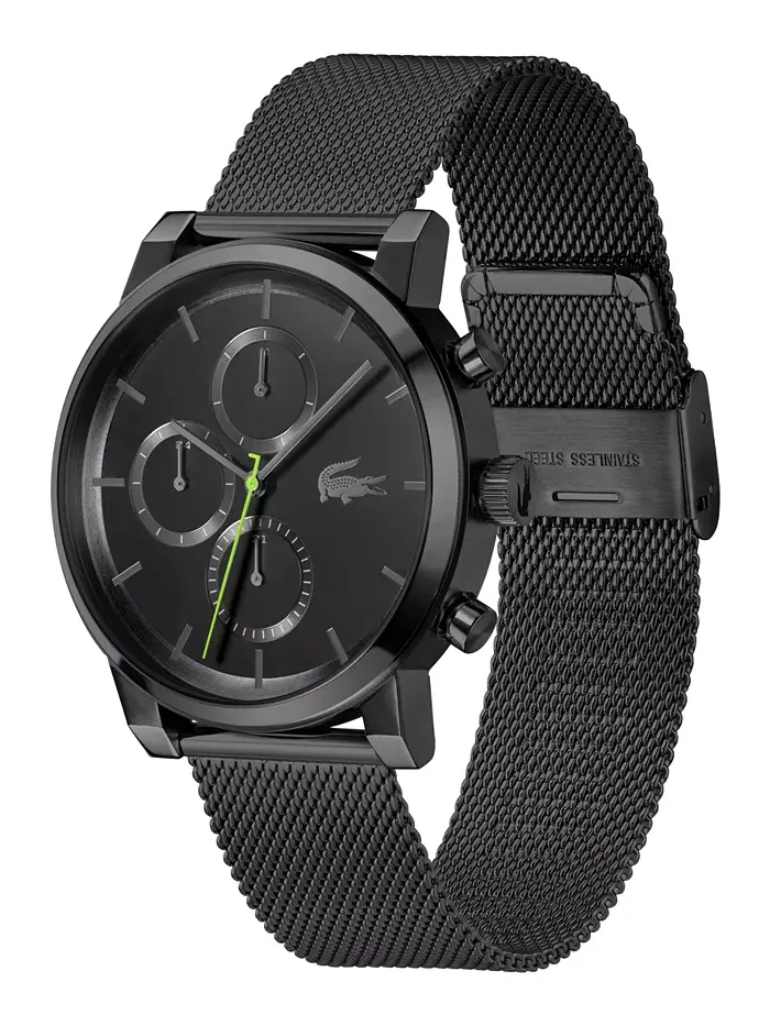 Мужские часы Replay Ionic Plated Black с браслетом из нержавеющей стали и сетчатым ремешком, 44 мм — изображение 2 из 8
