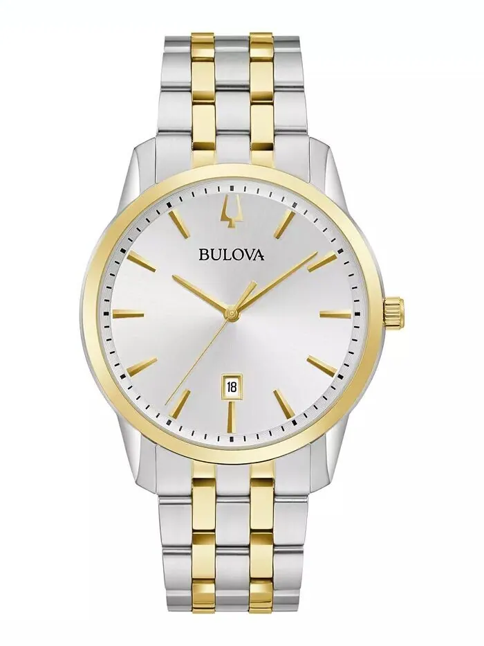 Мужские двухцветные часы Sutton с браслетом из нержавеющей стали, 40 мм Bulova — изображение 1 из 3