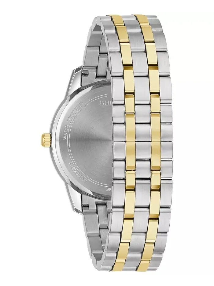 Мужские двухцветные часы Sutton с браслетом из нержавеющей стали, 40 мм Bulova — изображение 3 из 3