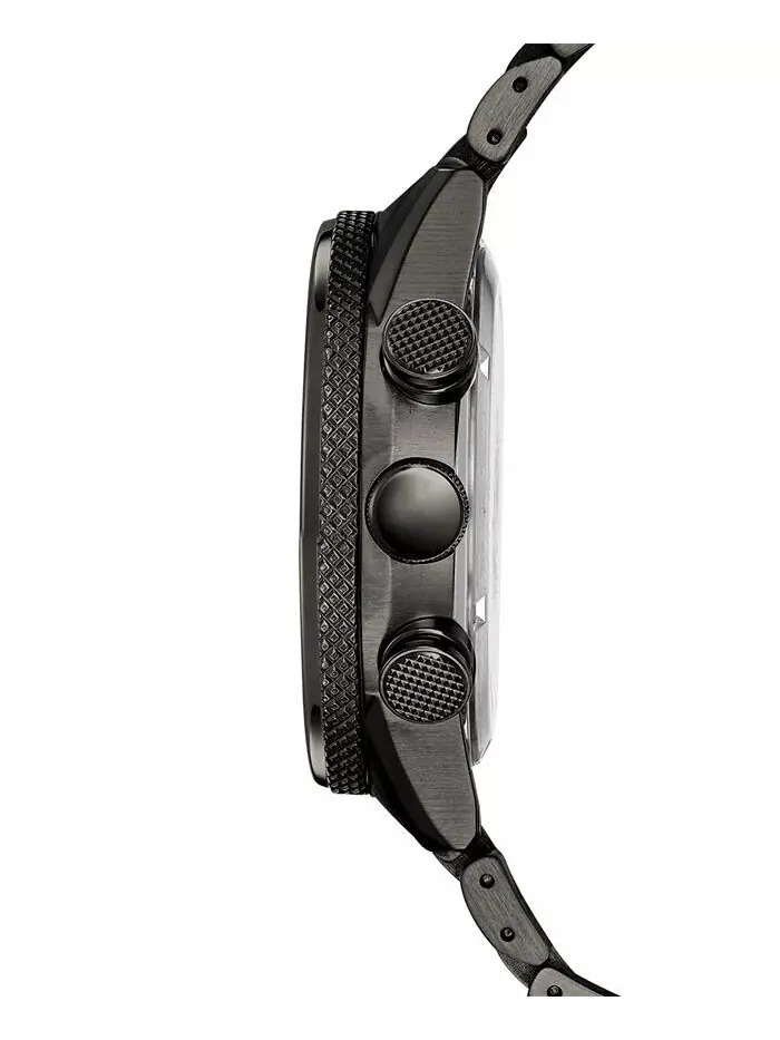 Eco-Drive Мужские часы с хронографом Nighthawk, серые часы с браслетом из нержавеющей стали, 43 мм — изображение 7 из 13