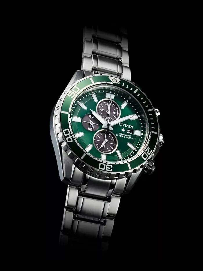 Мужские часы Eco-Drive Promaster Dive с хронографом и браслетом из нержавеющей стали, 45 мм Citizen — изображение 4 из 7