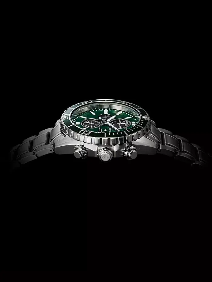 Мужские часы Eco-Drive Promaster Dive с хронографом и браслетом из нержавеющей стали, 45 мм Citizen — изображение 5 из 7