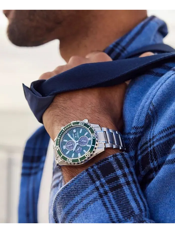 Мужские часы Eco-Drive Promaster Dive с хронографом и браслетом из нержавеющей стали, 45 мм Citizen — изображение 6 из 7