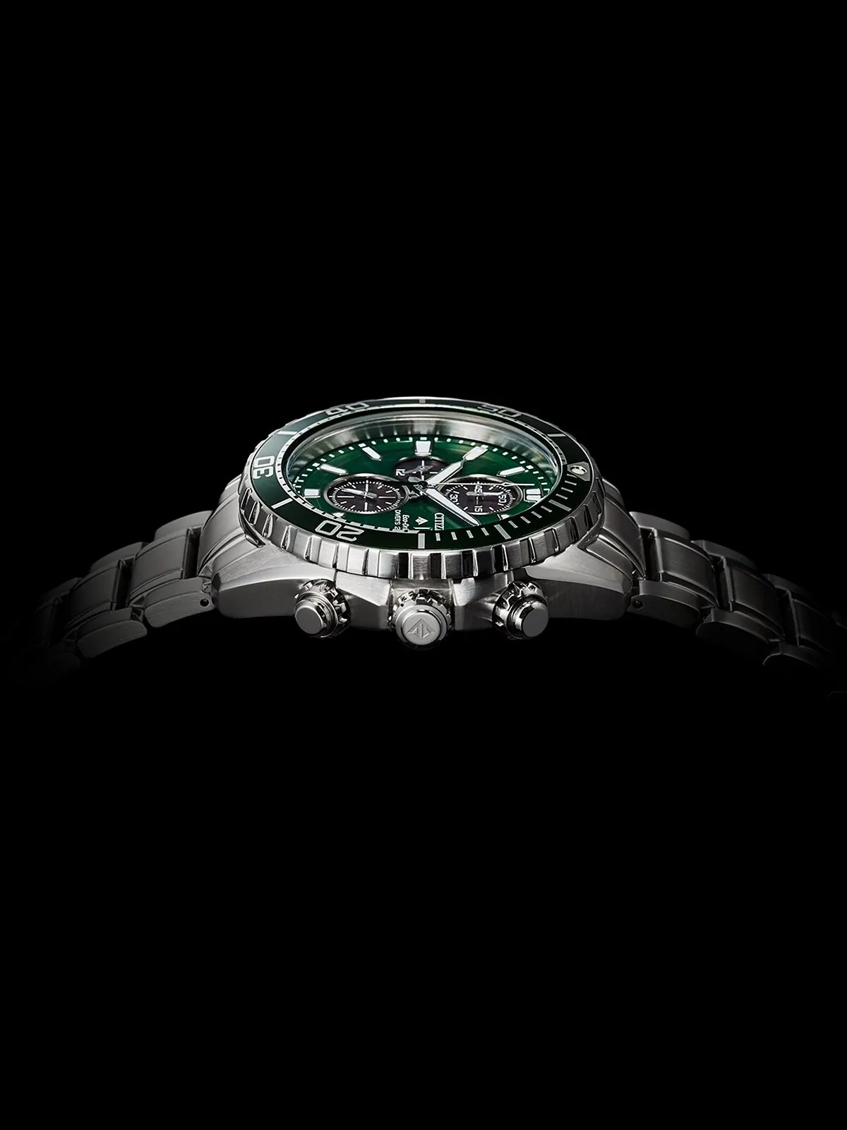 Eco-Drive Мужские часы-хронограф Promaster Dive с браслетом из нержавеющей стали, 45 мм Citizen — изображение 5 из 7