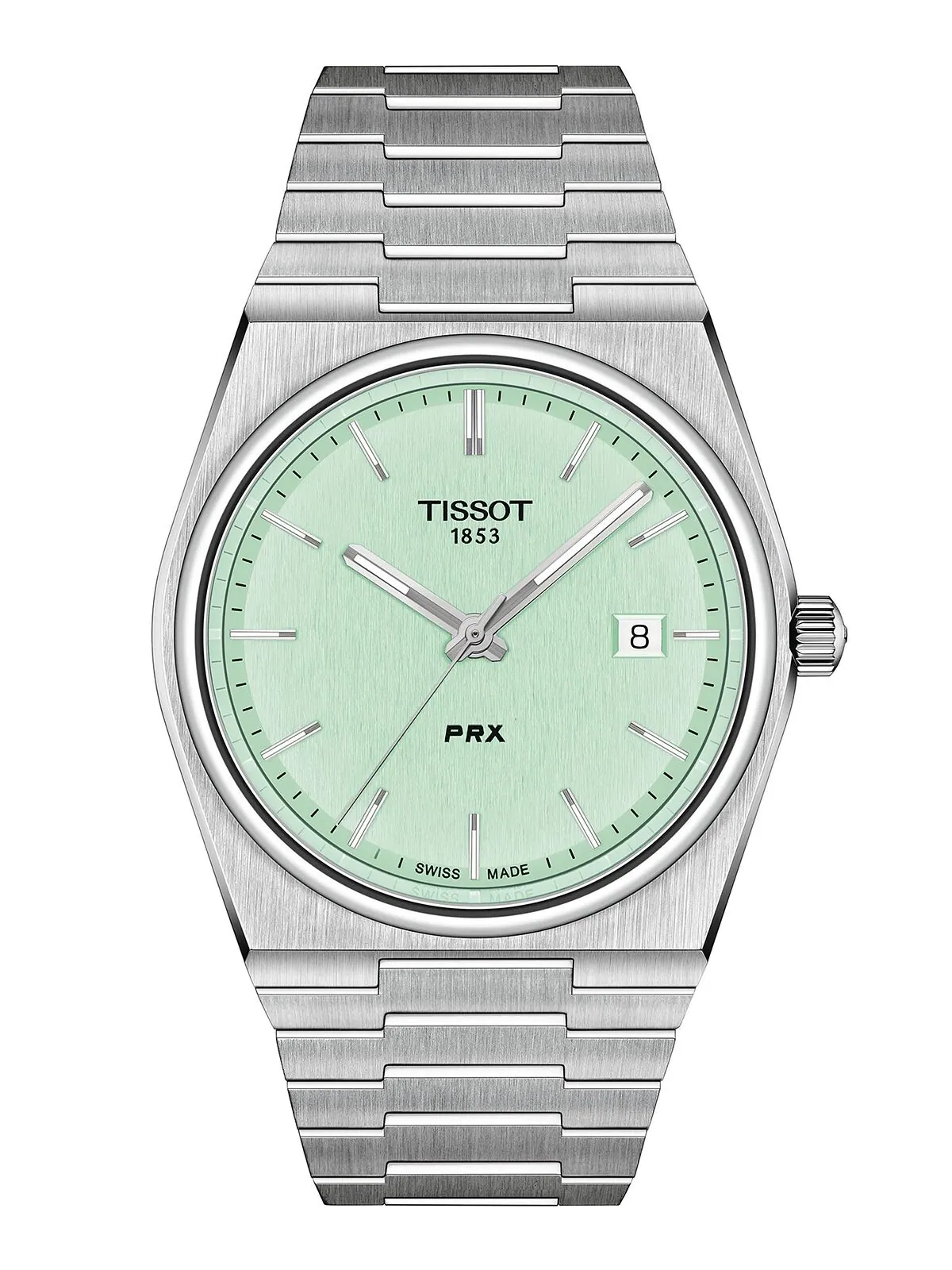 Мужские швейцарские часы PRX с браслетом из нержавеющей стали, 40 мм Tissot — изображение 1 из 5, оттенок серый