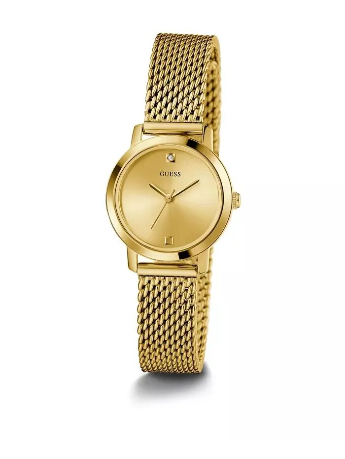 Женские золотистые часы-браслет с сеткой, 25 мм GUESS — изображение 5 из 7