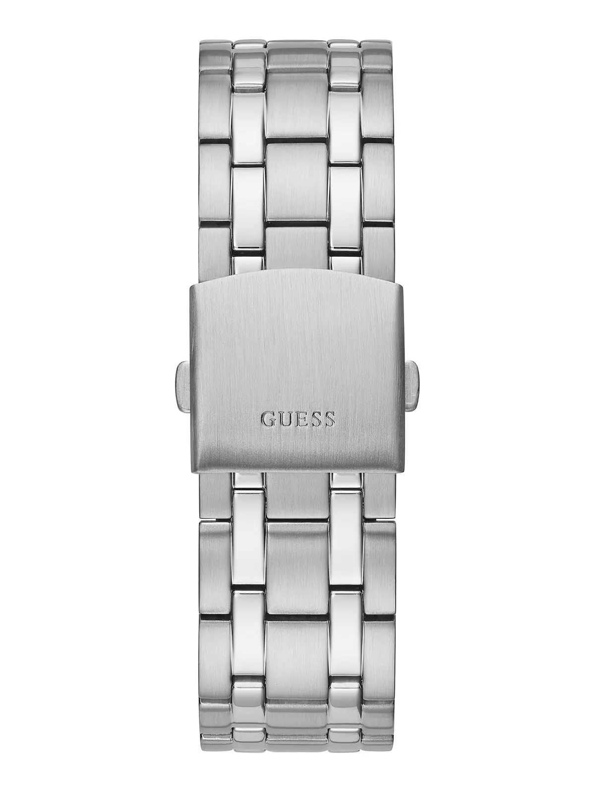 Мужские часы-браслет из нержавеющей стали 44 мм GUESS — изображение 4 из 4, оттенок серебристый