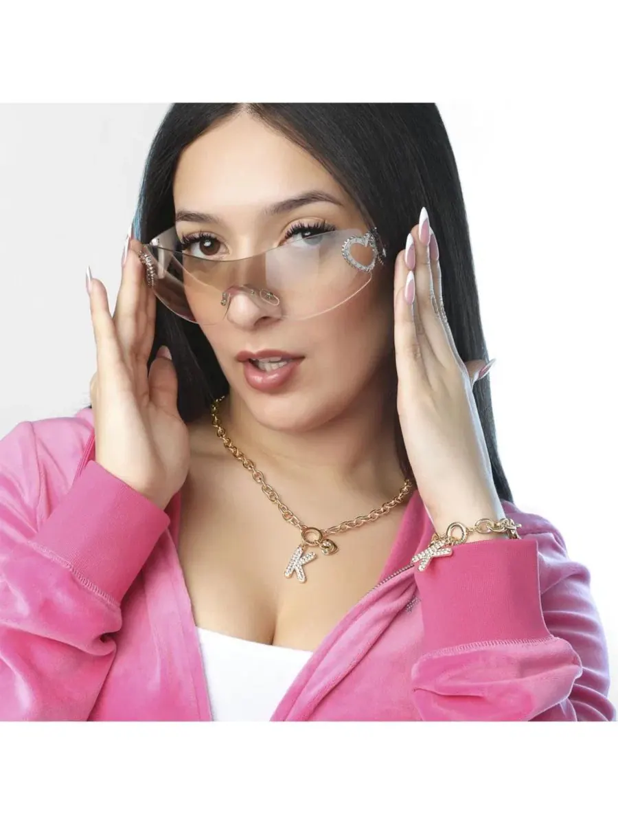 Колье-подвеска с буквой K, 45 см, с блестящими камнями Juicy Couture, Letter K — изображение 6 из 6