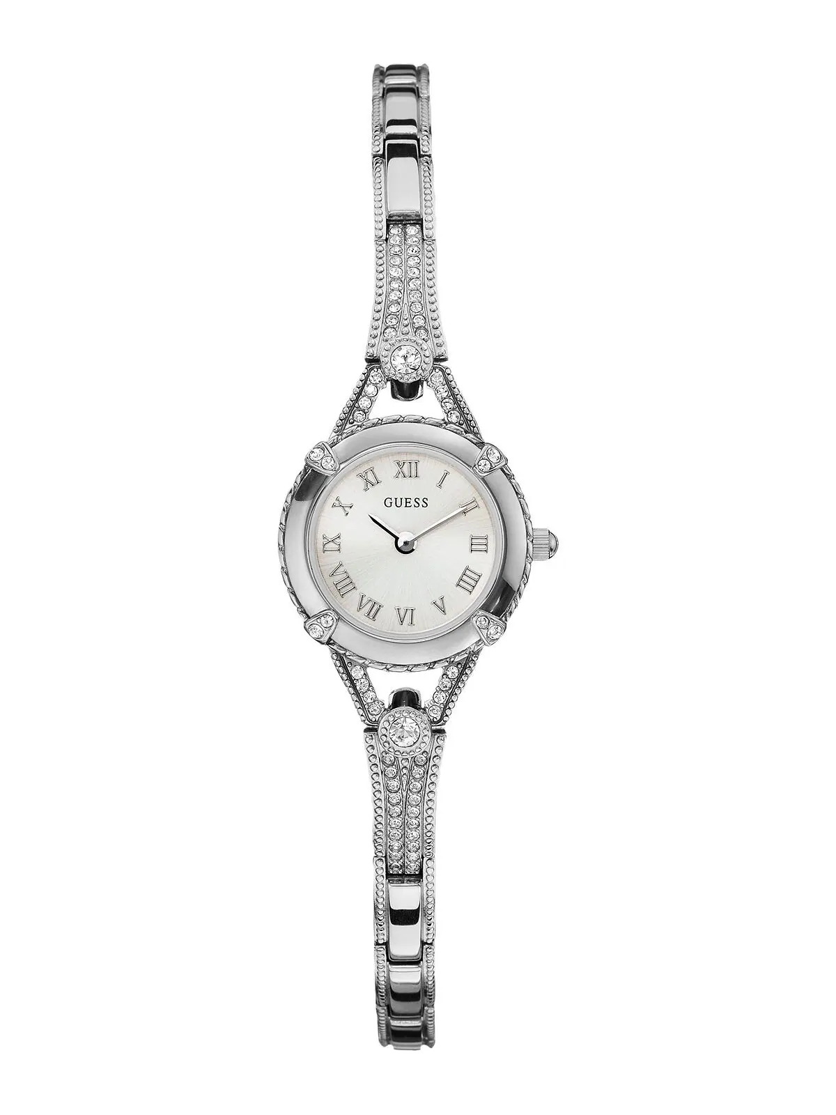 Часы, женский браслет серебряного тона 22 мм U0135L1 GUESS