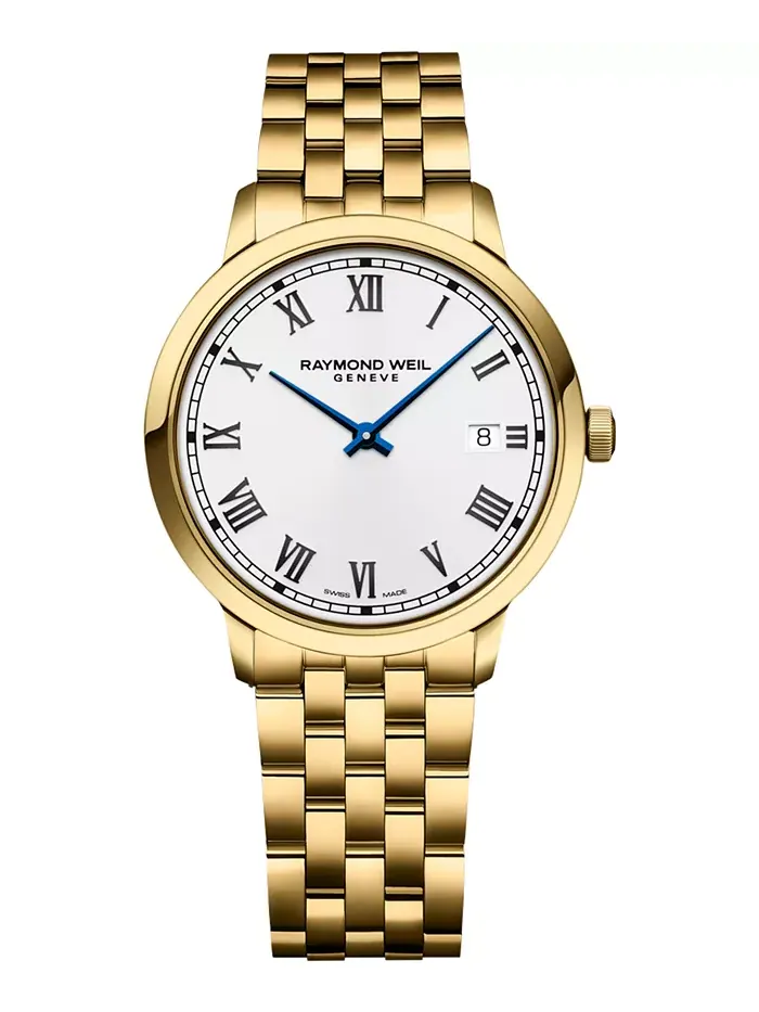 Женские часы Swiss Toccata Gold PVD с браслетом из нержавеющей стали, 39 мм Raymond Weil — изображение 1 из 3