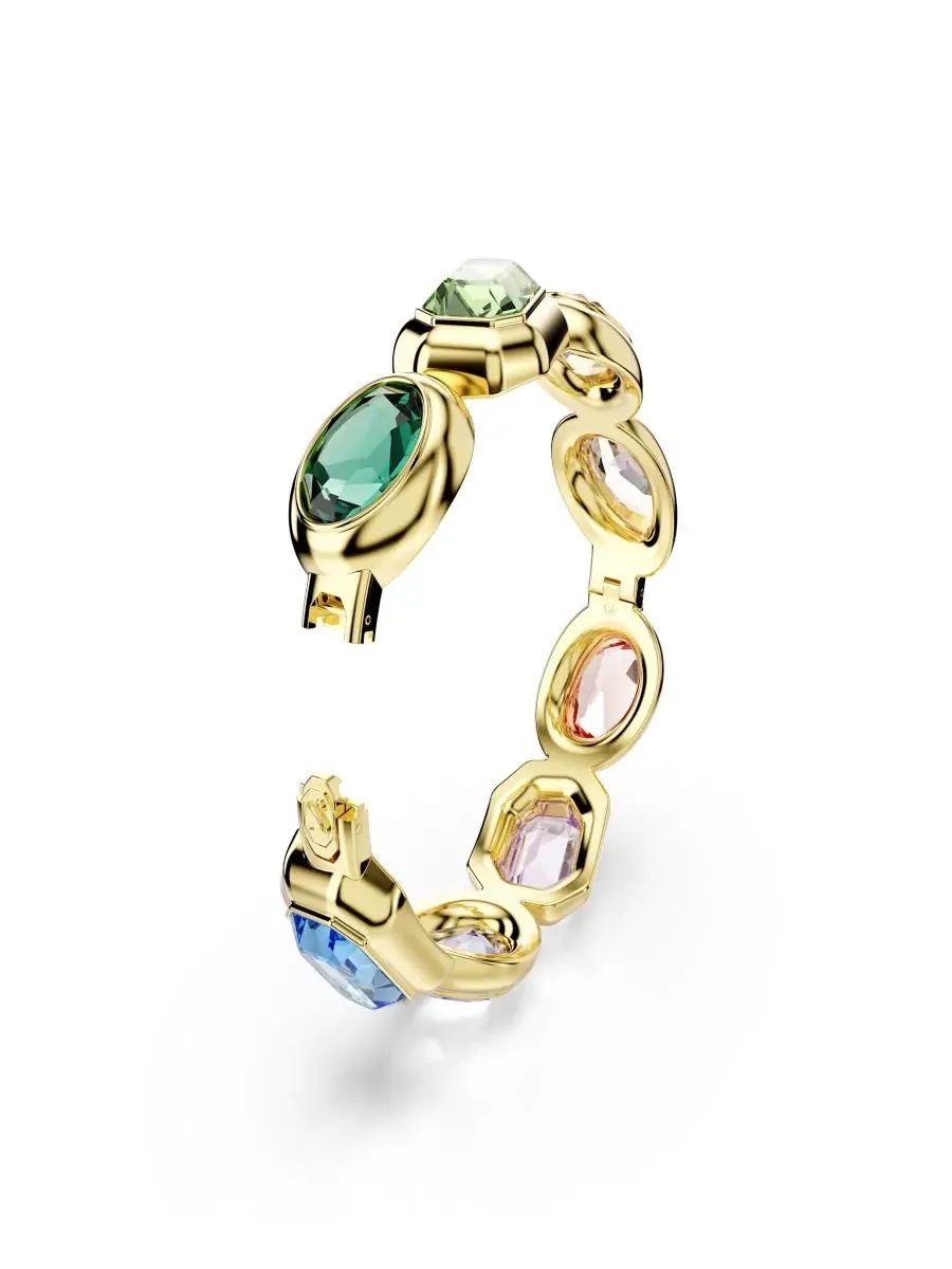 Браслет-манжета Gema с кристаллами Swarovski, Gold-Tone Plated Swarovski, Open — изображение 3 из 5
