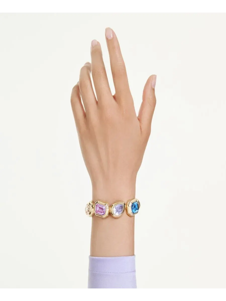 Браслет-манжета Gema с кристаллами Swarovski, Gold-Tone Plated Swarovski, Open — изображение 5 из 5