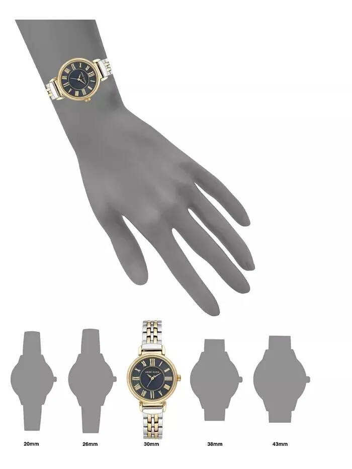 Женские двухцветные часы-браслет 30 мм Anne Klein — изображение 4 из 4