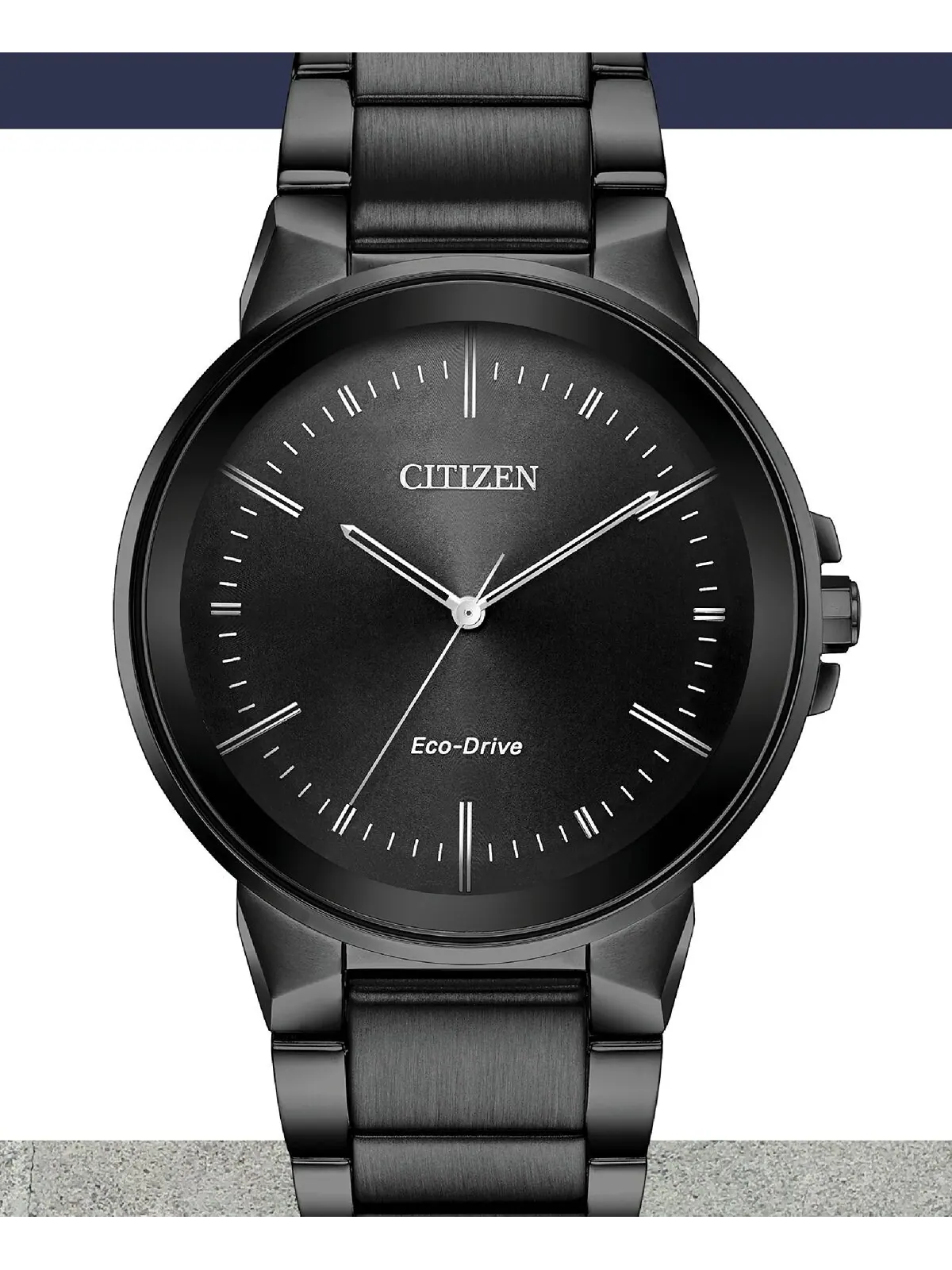 Мужские часы Eco-Drive Axiom серые с браслетом из нержавеющей стали, 41 мм Citizen — изображение 3 из 8, оттенок серый