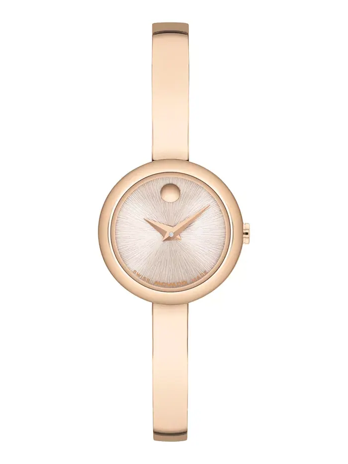 Женские часы Museum Bangle Round Swiss Quartz Mid Rose, 21.50 мм Movado — изображение 1 из 3