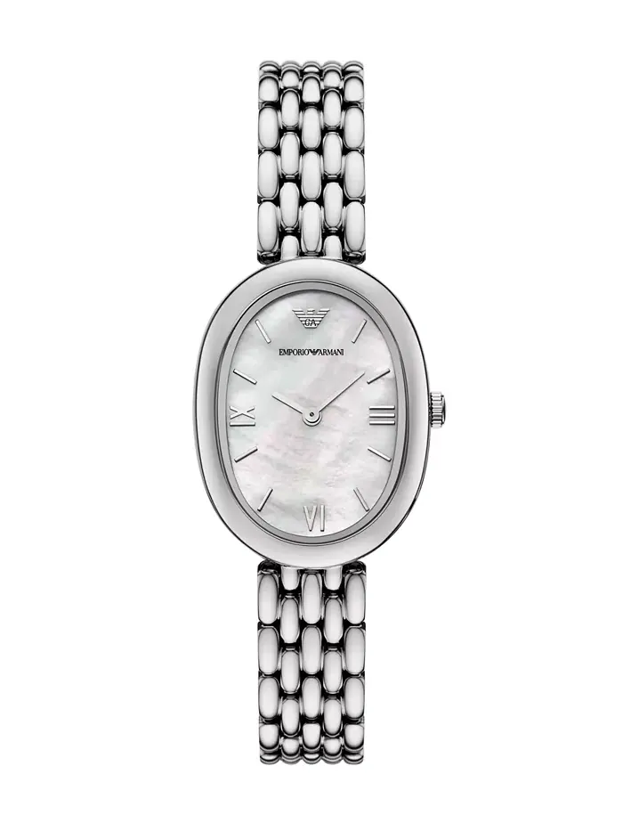 Женские наручные часы с браслетом из нержавеющей стали 34мм Emporio Armani