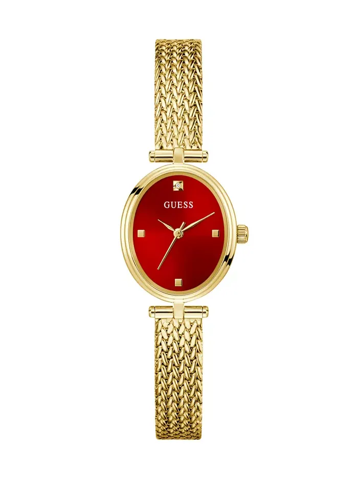 Женские золотистые аналоговые часы, 24 мм Guess
