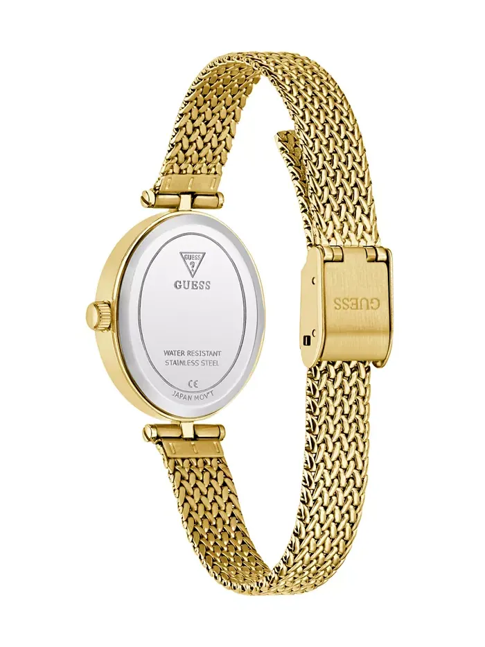 Женские золотистые аналоговые часы, 24 мм Guess — изображение 4 из 5