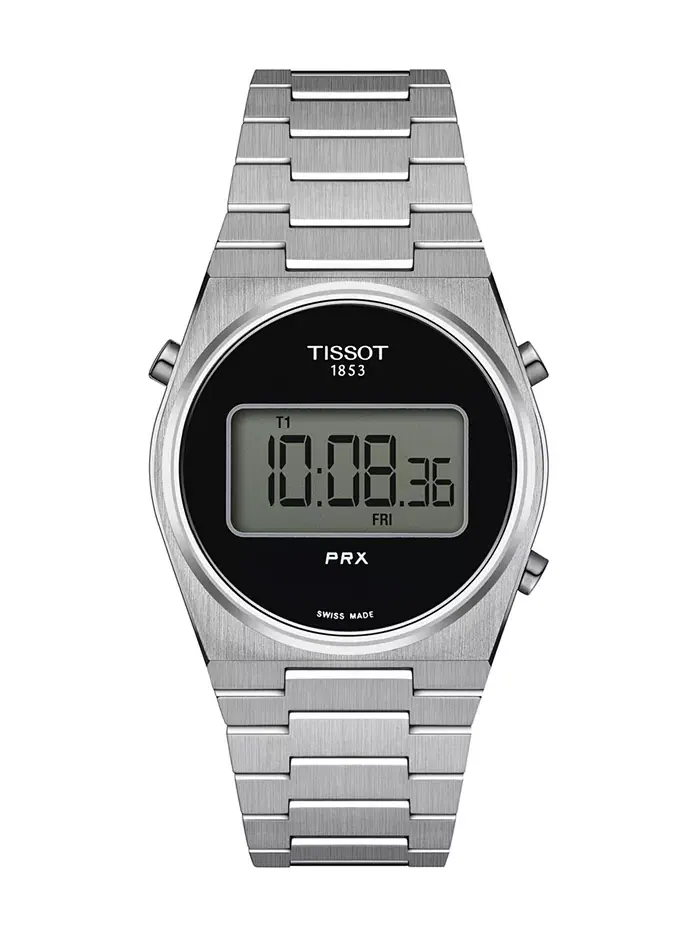 Унисекс-часы PRX Digital со стальным браслетом, 35 мм Tissot
