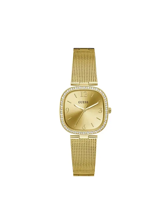 Женские часы с золотистым браслетом из нержавеющей стали, 32 мм GUESS