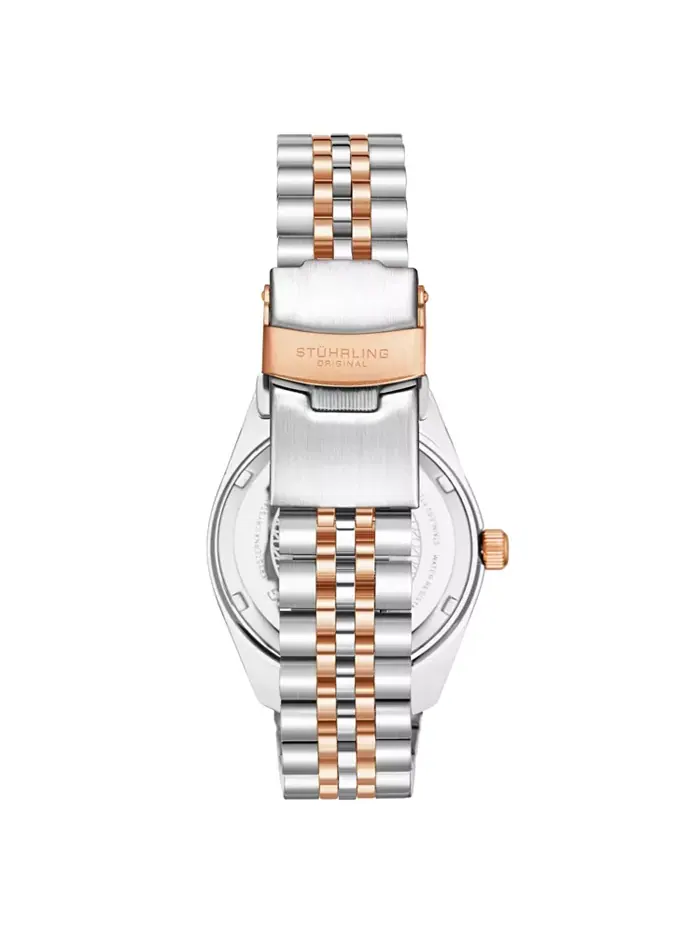 Женские часы Symphony Silver-tone из нержавеющей стали, с синим циферблатом, круглые, 45 мм — изображение 2 из 2