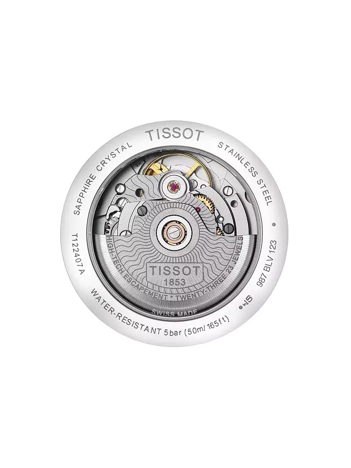 Мужские швейцарские автоматические часы T-Classic Carson Powermatic 80 с двухцветным браслетом из — изображение 2 из 5