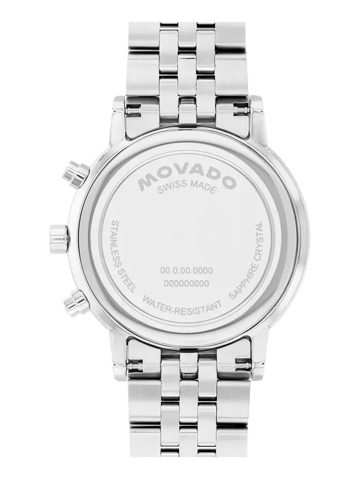 Мужские часы Museum Classic Swiss Quartz Chronograph из нержавеющей стали, 42 мм Movado — изображение 3 из 3
