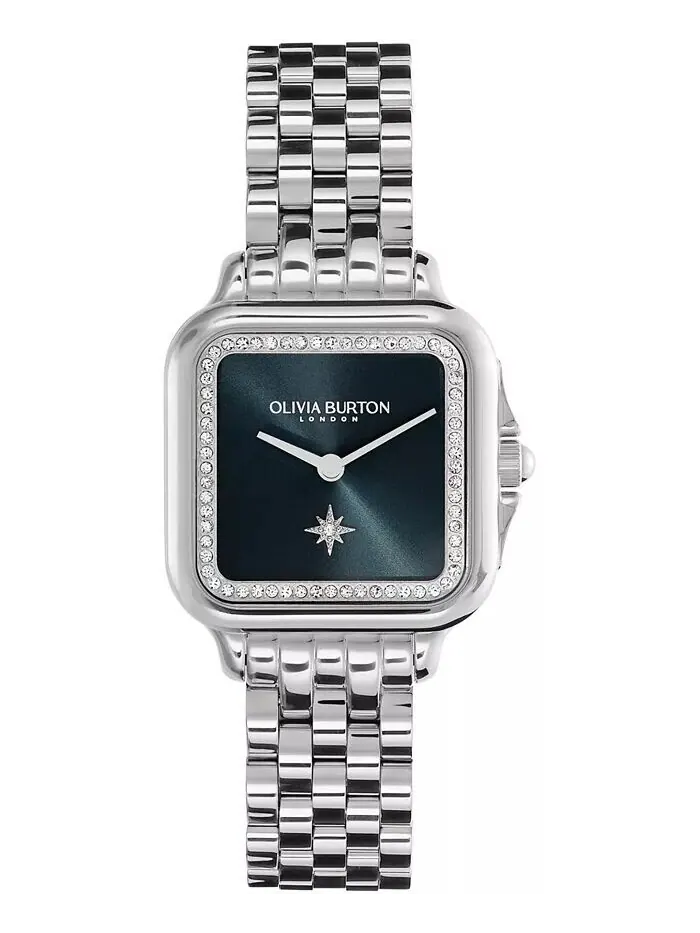 Женские серебряные часы Grosvenor из нержавеющей стали 28 мм Olivia Burton — изображение 1 из 7