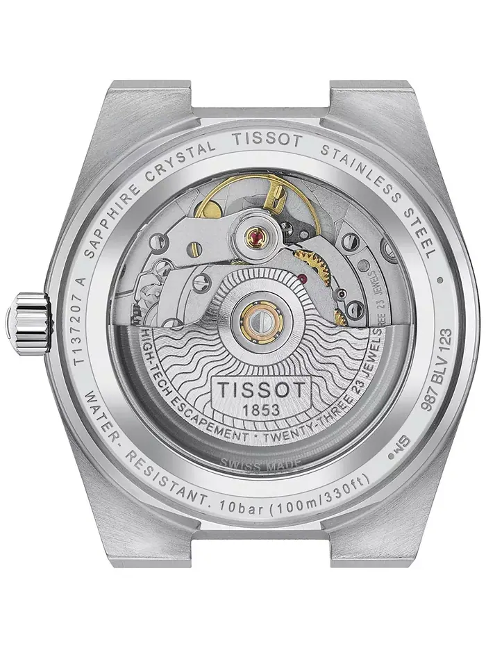 Унисекс-часы Swiss Automatic PRX Powermatic 80 со стальным браслетом, 35 мм Tissot — изображение 3 из 5