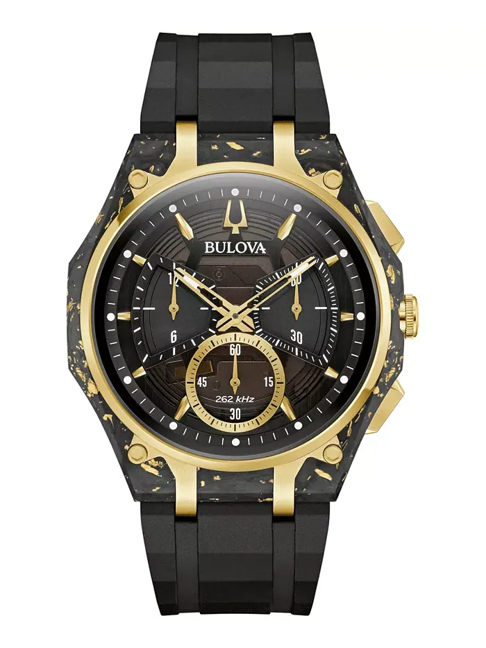Мужские часы Special Edition 150th Anniversary Luxury CURV Sport Chronograph с черным резиновым — изображение 1 из 3