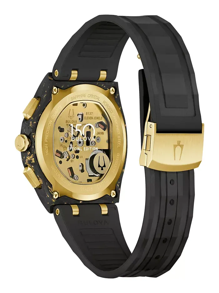 Мужские часы Special Edition 150th Anniversary Luxury CURV Sport Chronograph с черным резиновым — изображение 3 из 3