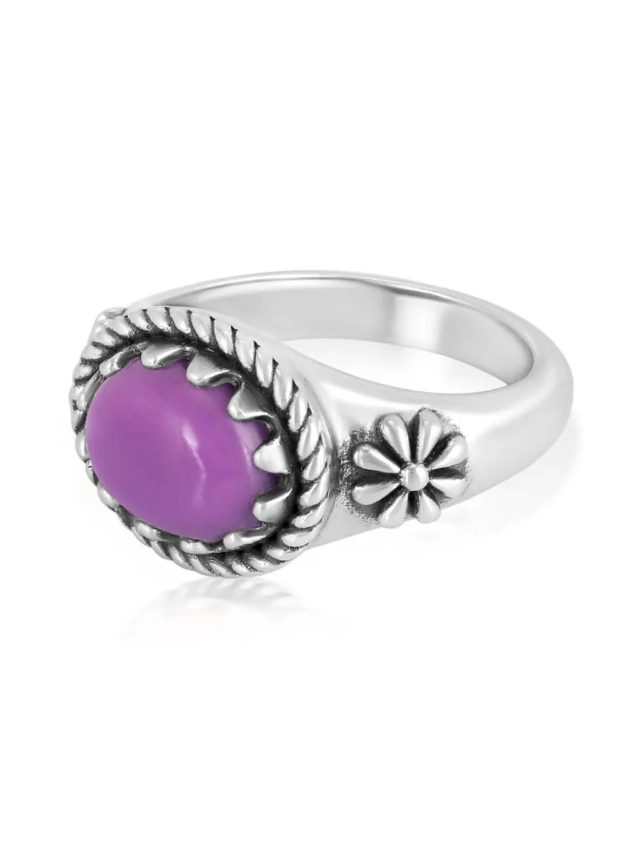Кольцо из стерлингового серебра с фосфосидеритом, размеры от 5 до 11 American West Jewelry — изображение 3 из 6