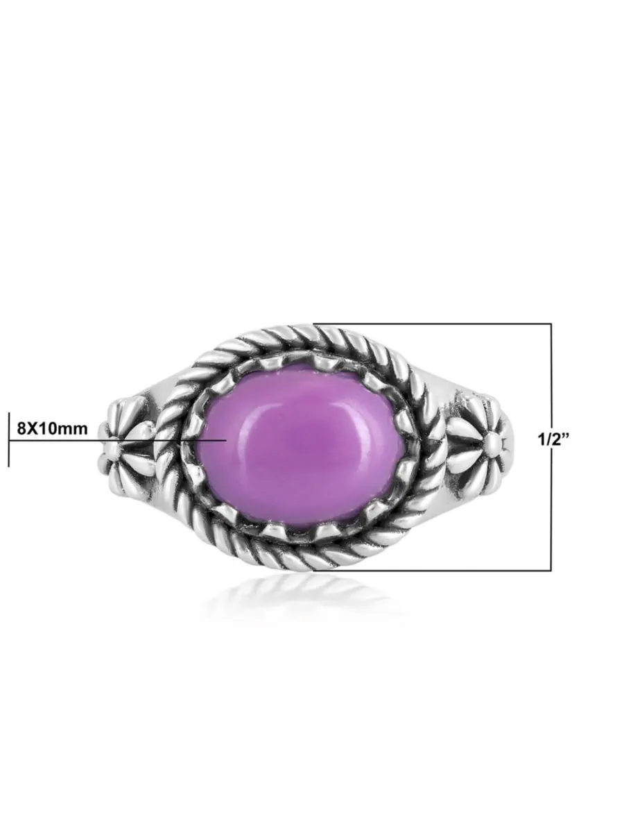 Кольцо из стерлингового серебра с фосфосидеритом, размеры от 5 до 11 American West Jewelry — изображение 4 из 6