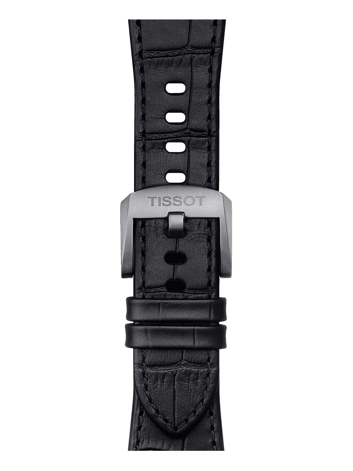 Официальный сменный черный кожаный ремешок для часов PRX Tissot — изображение 2 из 3