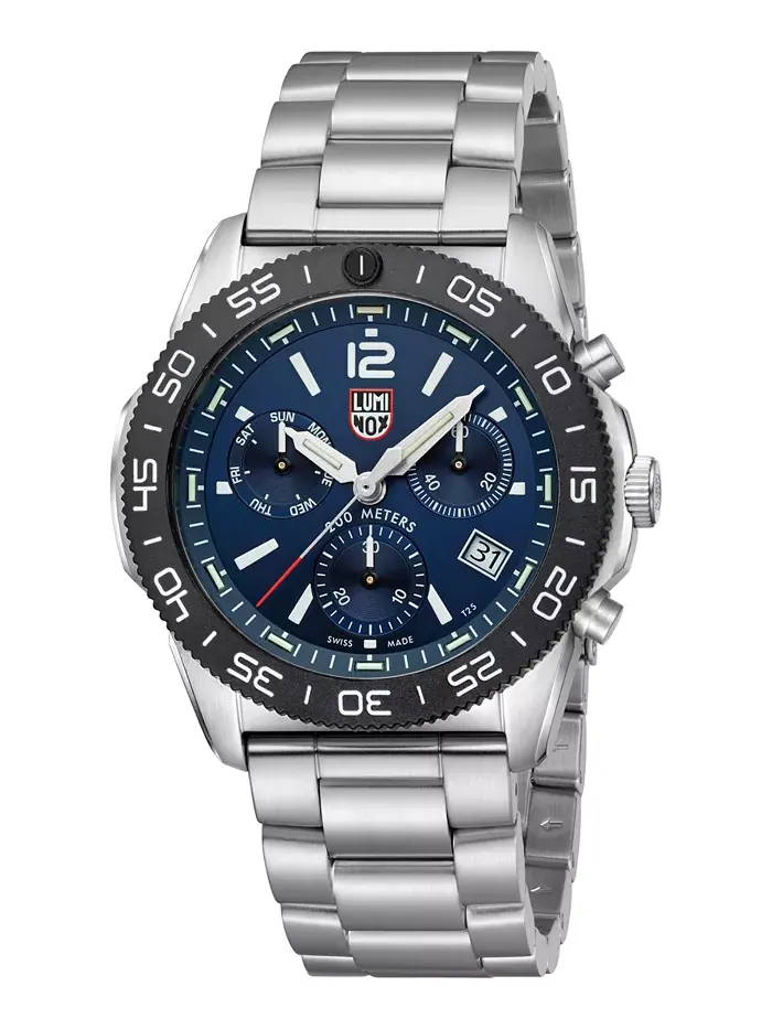 Мужские часы Swiss Chronograph Pacific Diver на стальном браслете, 44 мм Luminox — изображение 2 из 6
