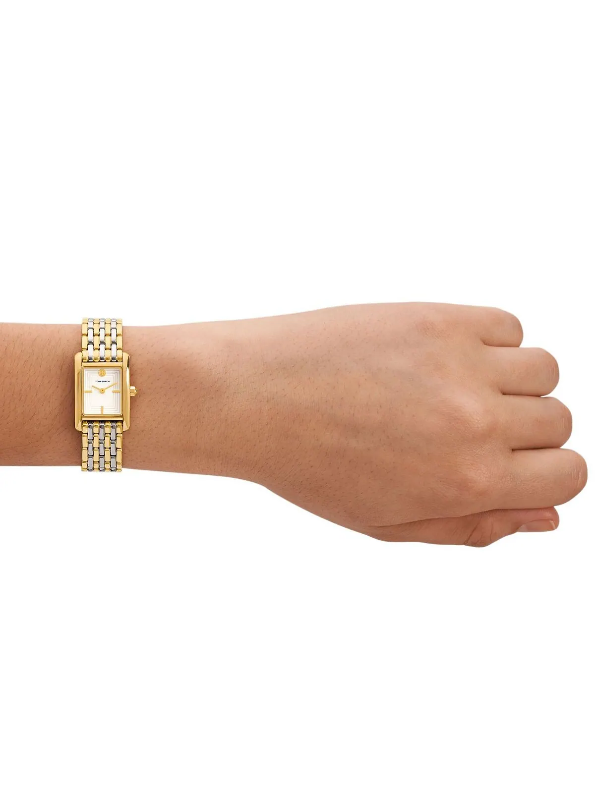 Женские двухцветные часы-браслет из нержавеющей стали The Eleanor, 19 мм Tory Burch — изображение 4 из 4, оттенок мульти